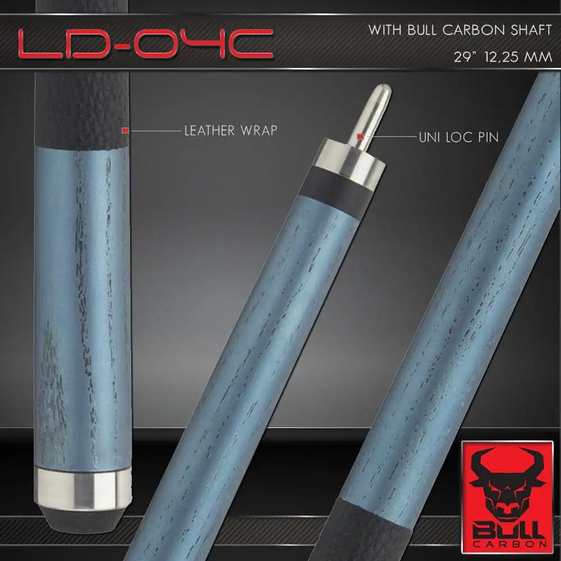 LD04C Ice Blue Black Wash w/ Leather Lore Wrap, UL QR Joint