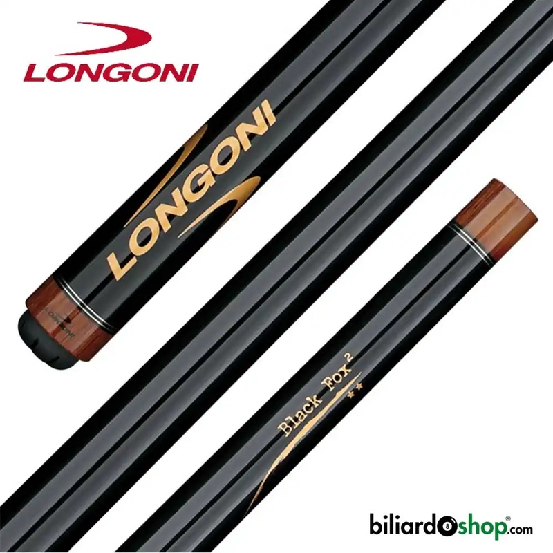 LONGONI CUE BLACK FOX-II BJ-ACERO C67 WOOD GRIP