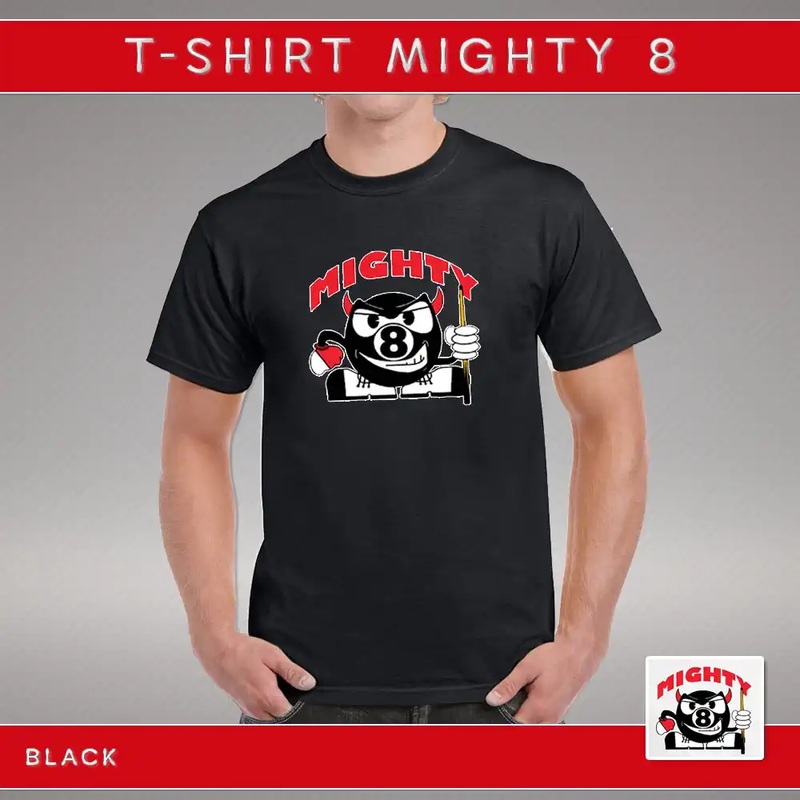 T-SHIRT MIGHTY EIGHT BLACK