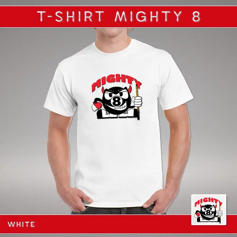 T-SHIRT MIGHTY EIGHT WHITE