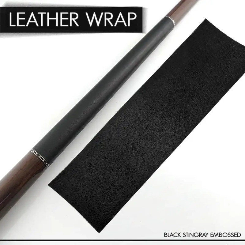 WRAP BLACK STINGRAY EMBOSSED