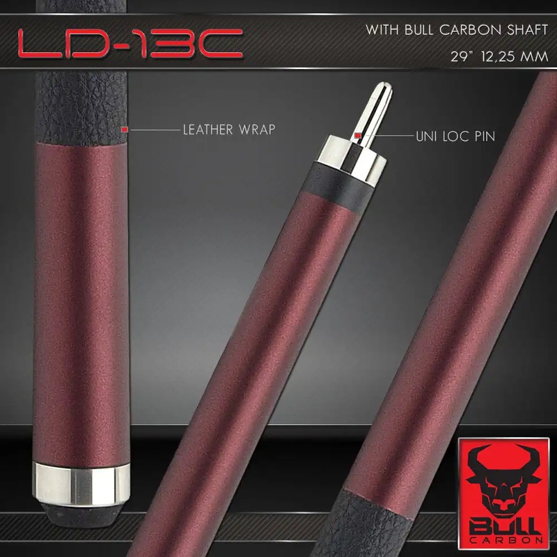 LD13C Burgundy Matte, Leather Lore Wrap, UL QR Joint