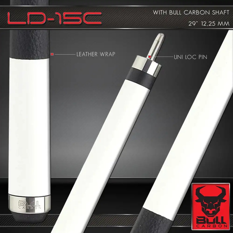 LD15C White Matte 6pt, Leather Lore Wrap, UL QR Joint