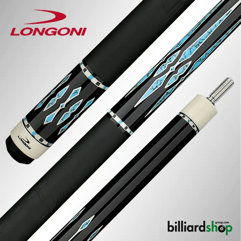 POOL CUE LONGONI BLACK MAMBA II  LEATHER  S2